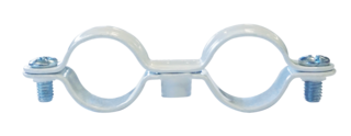 Collier double blanc